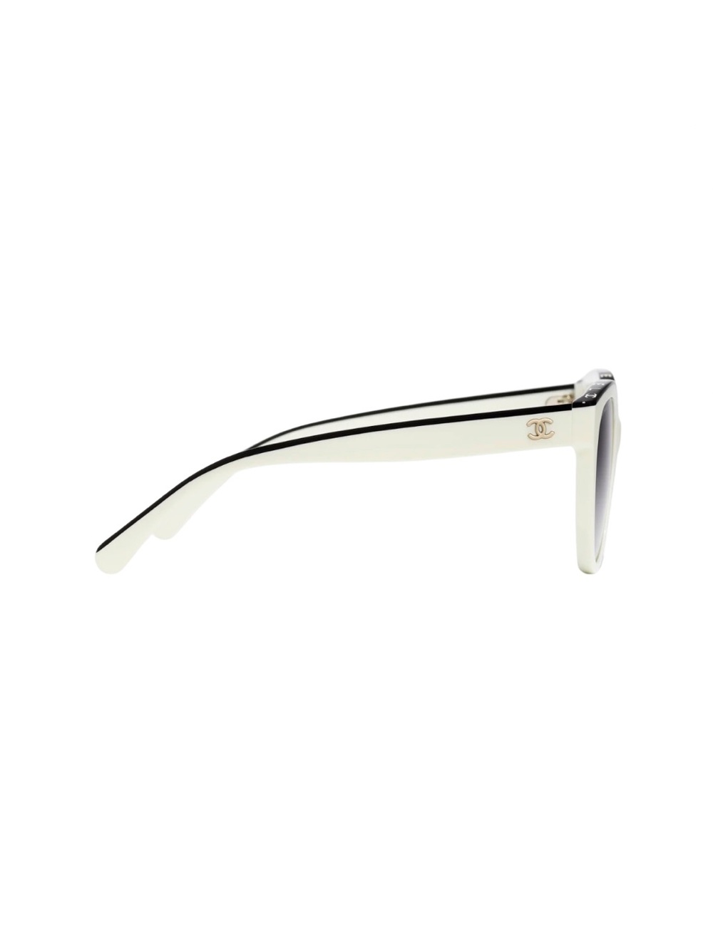NWT Authentic Chanel White/Black Butterfly CC Logo Sunglasses + Accessories - Picture 8 of 12
